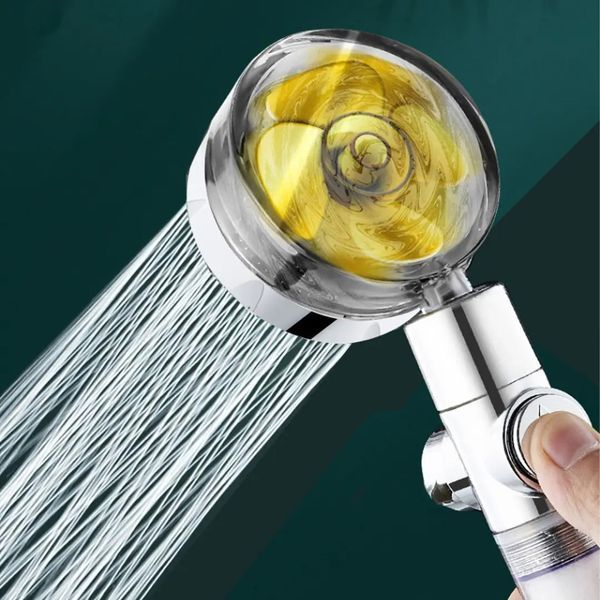 Насадка душевая Shower Head Turbo с фильтром и турбовентилятором 360&deg; вращение мощное давление воды 0865 фото
