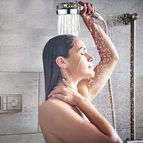 Насадка душевая Shower Head Turbo с фильтром и турбовентилятором 360&deg; вращение мощное давление воды 0865 фото