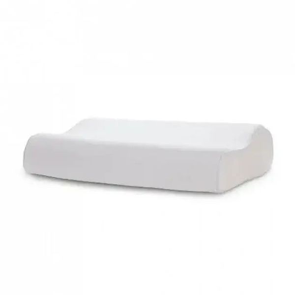 Ортопедична подушка Memory Pillow 50x29x10/7 см з ефектом пам'яті біла гіпоалергенна 0810 фото