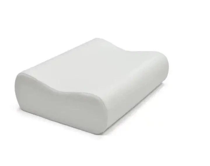 Ортопедична подушка Memory Pillow 50x29x10/7 см з ефектом пам'яті біла гіпоалергенна 0810 фото