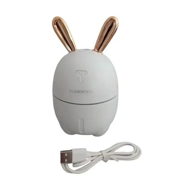 Нічник зволожувач повітря 2в1 Humidifiers Rabbit білий з ароматизацією 0866 фото