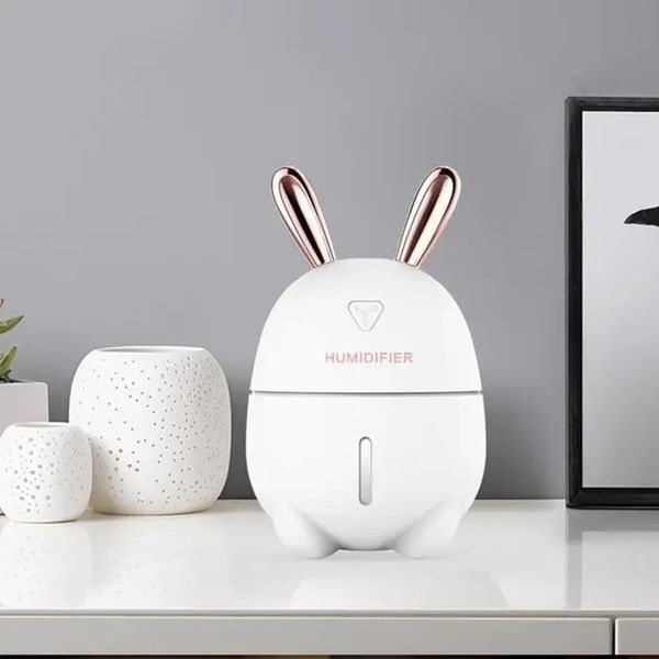 Нічник зволожувач повітря 2в1 Humidifiers Rabbit білий з ароматизацією 0866 фото