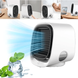 Портативний міні кондиціонер Air Cooler M201, настільний вентилятор з зволожувачем і підсвіткою, USB, 3 швидкості, резервуар 300 мл 1018 фото 2