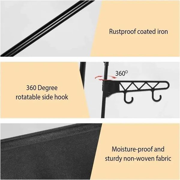 Вешалка для одежды с полками Simple Coat Rack Double Row 0919 фото