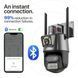 Поворотна WiFi камера відеоспостереження Dual Lens 8MP із сиреною 0764 фото 8