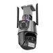 Поворотна WiFi камера відеоспостереження Dual Lens 8MP із сиреною 0764 фото 2