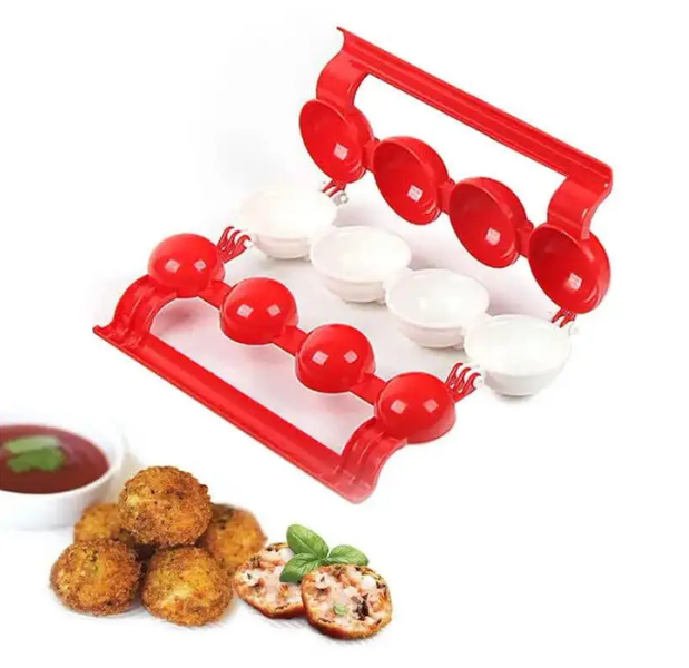 Форма для изготовления фрикаделек, мясных фаршированных шаров Stuffed Ball Maker Red 0234 фото