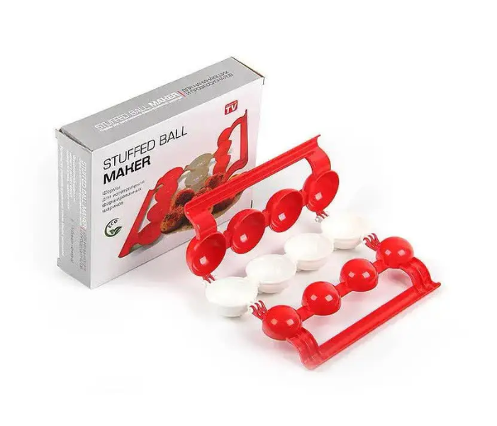Форма для изготовления фрикаделек, мясных фаршированных шаров Stuffed Ball Maker Red 0234 фото