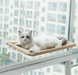 Лежанка гамак для кішок (до 22 кг) на вікно на присосках Microsoft mounted cat bed 0113 фото 1