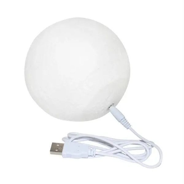 Ночник-луна с увлажнителем воздуха 3D Moon Lamp на подставке, настольный 0870 фото