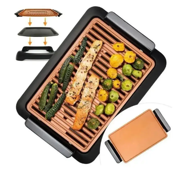 Электрический бездымный гриль JE-S37 3000W 0235 фото