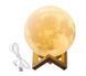 Ночник-луна с увлажнителем воздуха 3D Moon Lamp на подставке, настольный 0870 фото 4