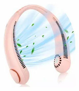 Міні вентилятор на акумуляторі для шиї 523-1 Cat-neck Fan 0922 фото