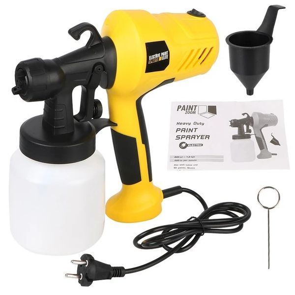 Електричний розпилювач Electric Paint Sprayer 800 мл 500 Вт для рівномірного покриття фарбою 0871 фото