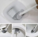 Силиконовая щетка для чистки унитаза (ерш) Wenko Toilet Brush с настенным держателем 0427 фото 4