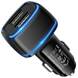 Автомобильное зарядное устройство BOROFONE BZ14 Max 2 USB-порта 0678 фото 2