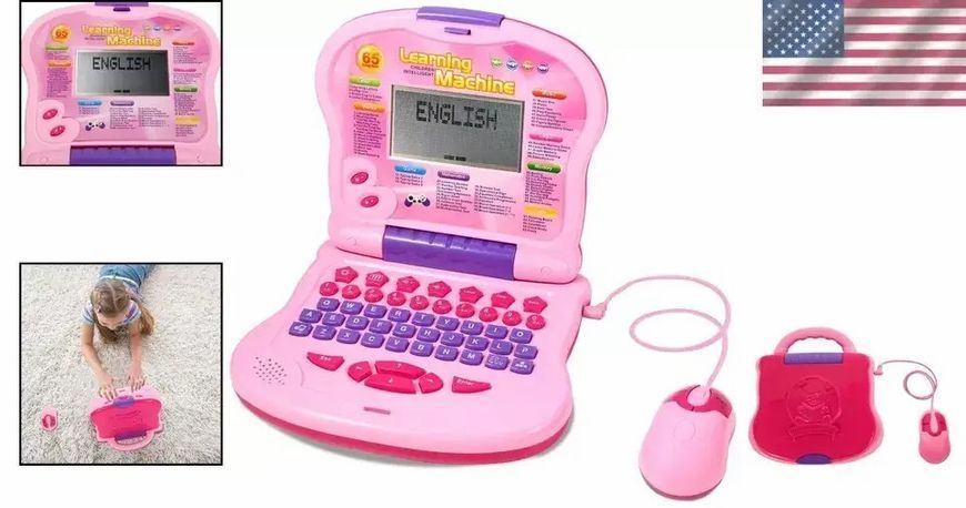 Розвиваючий дитячий комп'ютер Learning Machine, рожевий 0924 фото