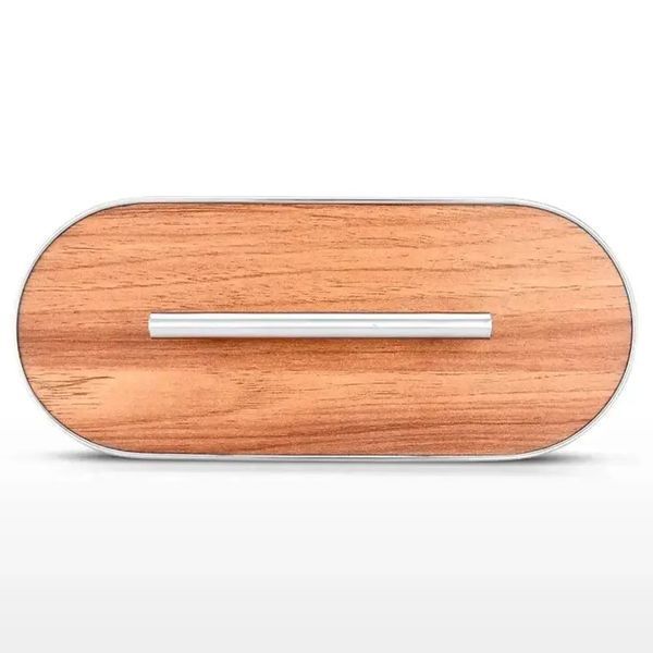 Підставка-карусель для спецій Stainless Steel and Wood на 16 контейнерів для зручного зберігання приправ 0792 фото