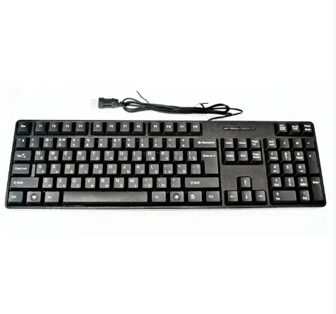 Дротова комп'ютерна USB клавіатура H-880, Чорна 0528 фото