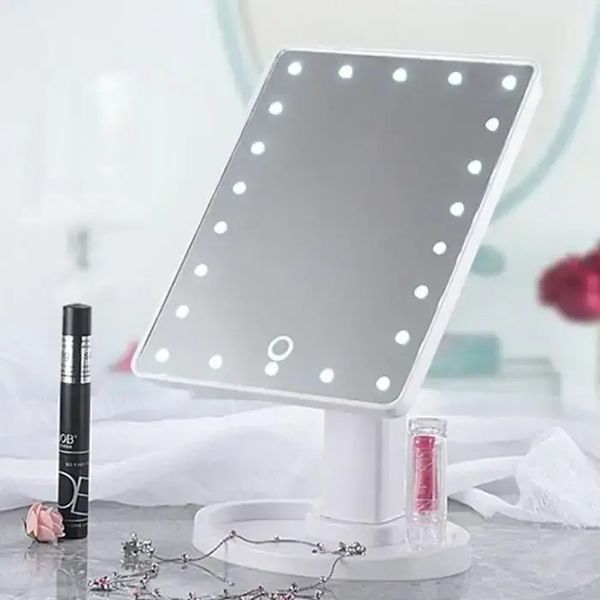 Зеркало с подсветкой Magic MakeUp белое для удобного и профессионального нанесения макияжа 0874 фото