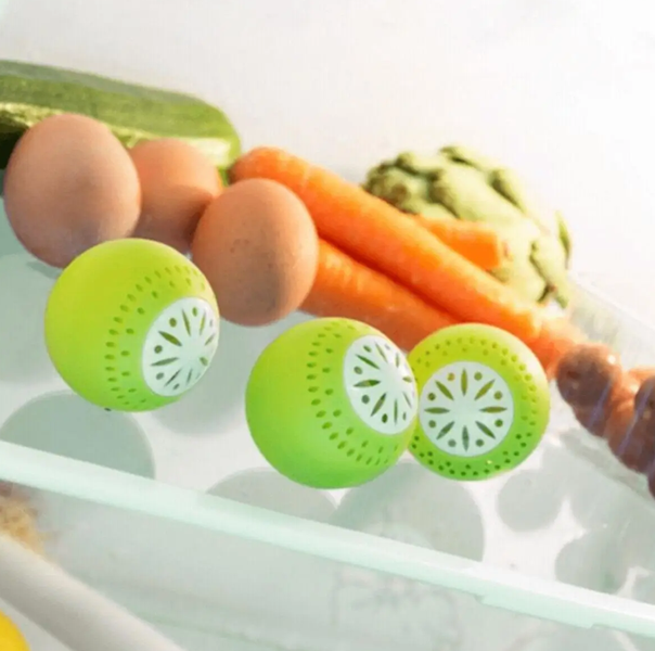 Кульки поглинаючі запахи в холодильнику Fridge Balls (3 шт) 0728 фото