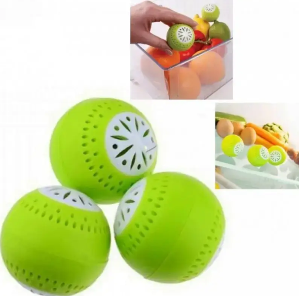 Кульки поглинаючі запахи в холодильнику Fridge Balls (3 шт) 0728 фото