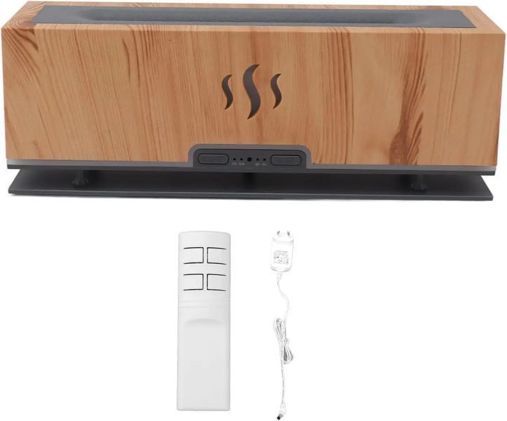 Нічник-зволожувач Wooden Humidifier з вогняним ефектом і USB-підсвічуванням 0770 фото