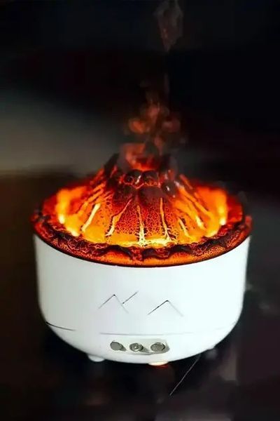 Ультразвуковий зволожувач Volcano Valcano з ефектом вулкана та LED підсвічуванням 0771 фото