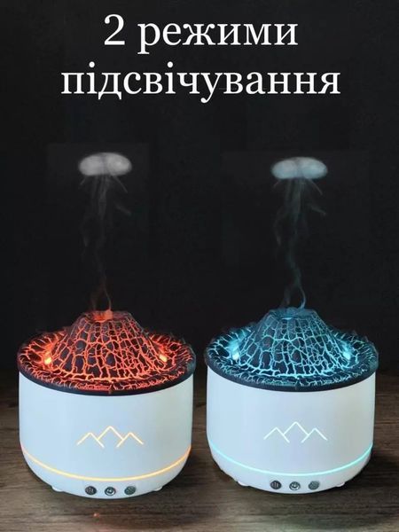 Ультразвуковий зволожувач Volcano Valcano з ефектом вулкана та LED підсвічуванням 0771 фото
