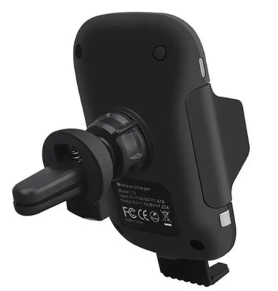 Автомобільний тримач для телефона з бездротовою зарядкою HOLDER C9+ WIRELESS CHARGER 0680 фото