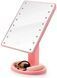 Дзеркало Magic MakeUp Mirror рожевого кольору із LED підсвіткою для нанесення макіяжу 0875 фото 1