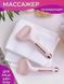 Охолоджуючий масажер Ice Roller Flawless для обличчя та тіла рожевий компактний для зняття набряків та втоми 0826 фото 5