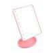 Дзеркало Magic MakeUp Mirror рожевого кольору із LED підсвіткою для нанесення макіяжу 0875 фото 2