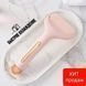 Охолоджуючий масажер Ice Roller Flawless для обличчя та тіла рожевий компактний для зняття набряків та втоми 0826 фото 8