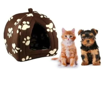 Флісовий будиночок Pet Hut для собак і кішок, лежанка для домашніх тварин 0120 фото