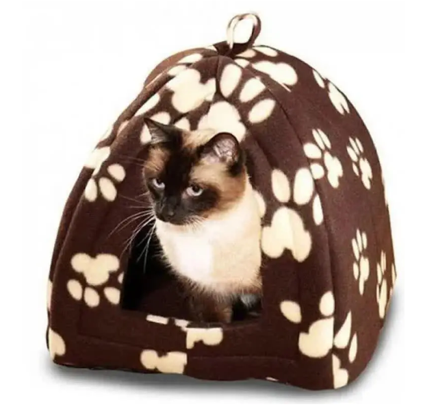 Флісовий будиночок Pet Hut для собак і кішок, лежанка для домашніх тварин 0120 фото