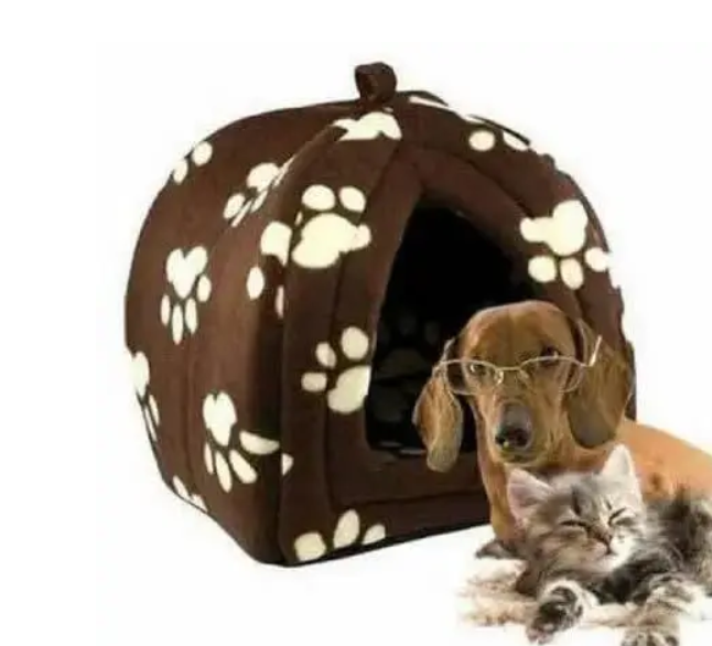 Флісовий будиночок Pet Hut для собак і кішок, лежанка для домашніх тварин 0120 фото