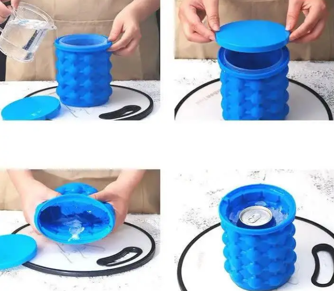 Силиконовая форма для льда Ice Cube Maker Genie 0252 фото