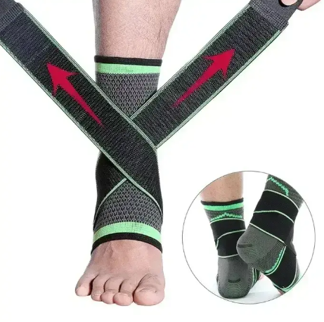 Еластичний фіксатор гомілковостопного суглоба Ankle Support, бандаж для фіксації ступні 0435 фото