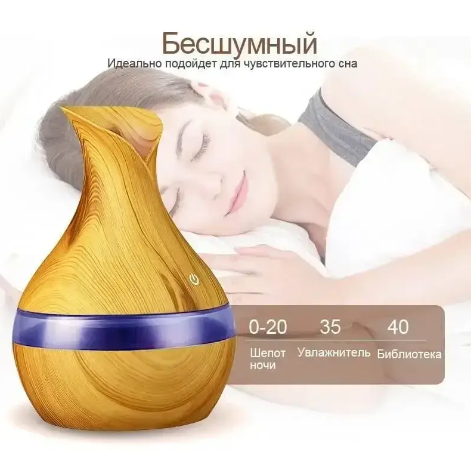 Ультразвуковий зволожувач повітря + аромадифузор Humidifier Ultrasonic Aroma з LED підсвіткою 0534 фото