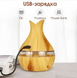 Ультразвуковий зволожувач повітря + аромадифузор Humidifier Ultrasonic Aroma з LED підсвіткою 0534 фото 4