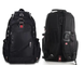 Рюкзак SwissGear 8810 швейцарский городской мужской, водостойкий, для ноутбука 17", 35&ndash;55 л, с USB, чёрный 0253 фото 6