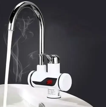 Проточний водонагрівач з lcd екраном Delimano (бойлер, нагрівач води Делімано, електричний кран)нижнє підключення 0436 фото