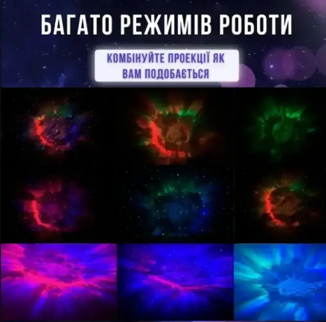 Світлодіодний лазерний проектор Зоряного неба "Астронавт" 0611 фото