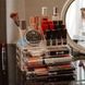 Прочный акриловый органайзер Cosmetic Storage Box для косметики с прозрачными стенками и ящиками 0879 фото 4