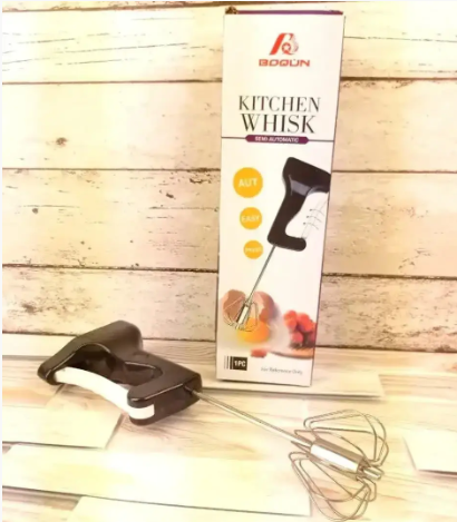 Ручний напівавтоматичний кухонний вінчик для збивання Kitchen whisk 0039 фото
