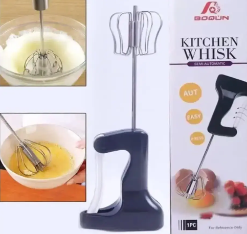 Ручний напівавтоматичний кухонний вінчик для збивання Kitchen whisk 0039 фото