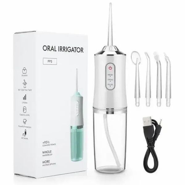 Іригатор портативний Oral Irrigator S3J2 з пульсуючим струменем для чищення зубів і ясен 0930 фото