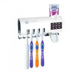 Настенный держатель диспенсер для зубной пасты и щеток Toothbrush sterilizer с ультрафиолетовой дезинфекцией 0258 фото 3
