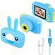 Дитячий фотоапарат Bunny Зайчик Smart Kids Camera GM-30 24 Мп компактний з іграми блакитний корпус 0829 фото 3